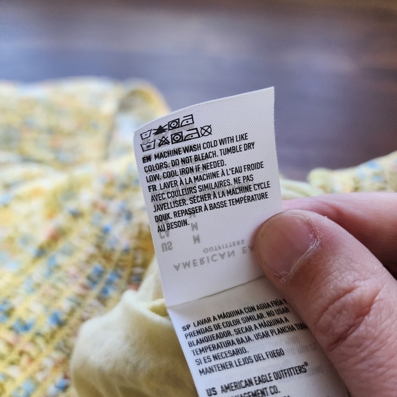 AE Cottagecore Floral Puff Sleeves Off The Shoulder Crop Top - Picture 5 of 8